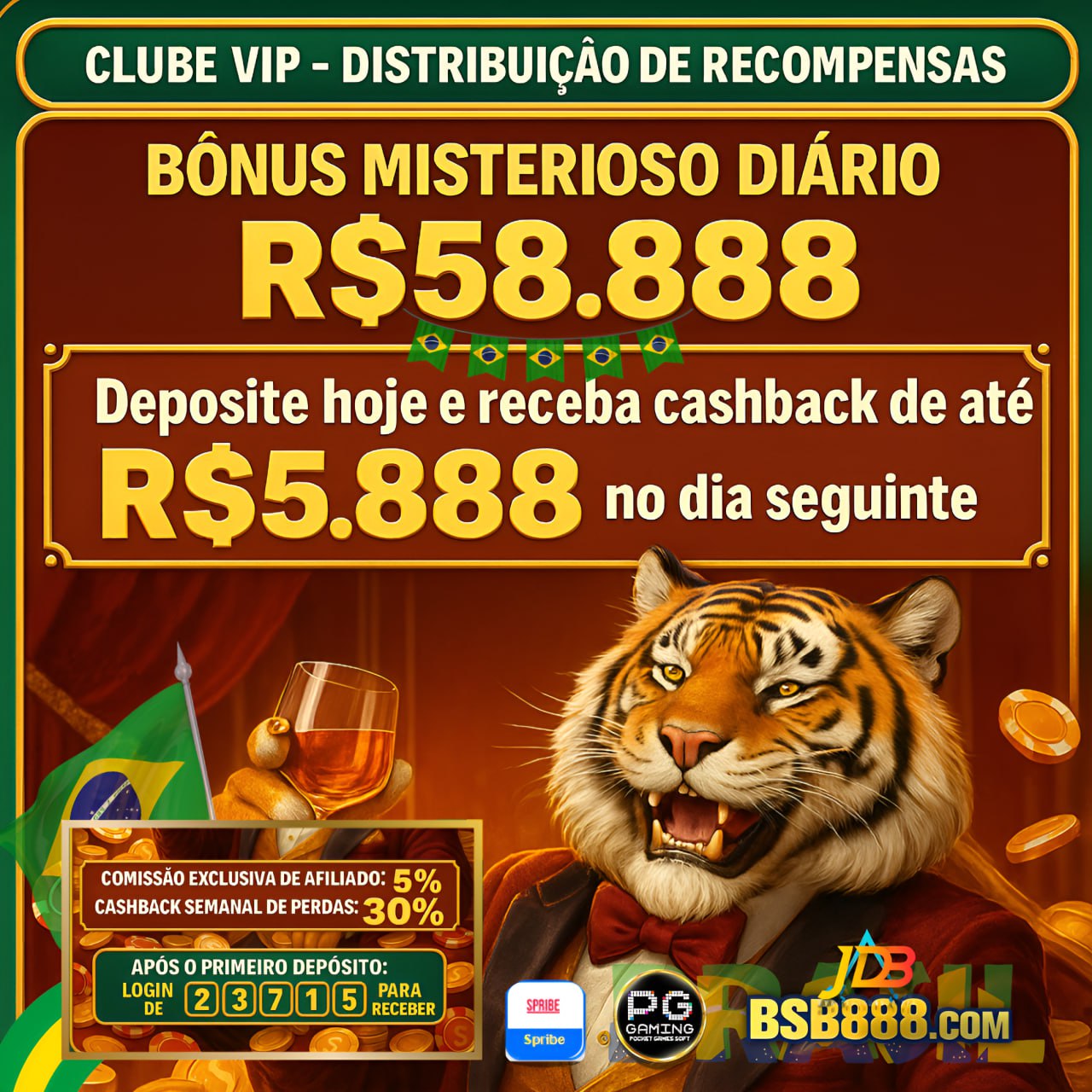 BSB888: Recompensas Valiosas e Diárias